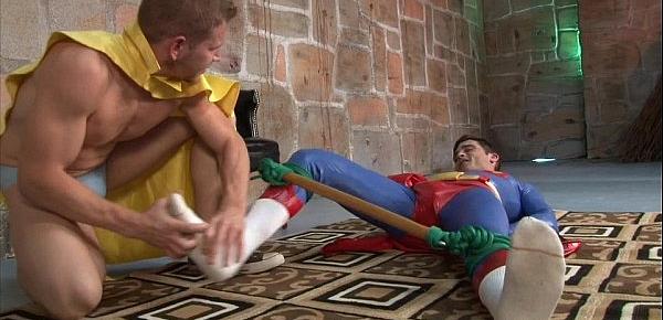  Superman gets tickled and milked by Alex Adams